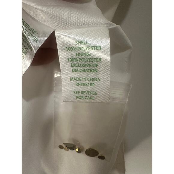 Lilly Pulitzer Brandi Shift Dress Resort White Size 10 NWT Collar Bead Glam Chic - Picture 8 of 16